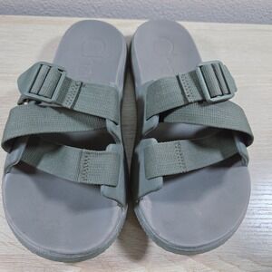 Chaco Chillos Slide Sandals Olive Green Adjustable Strap Womens US 7 EU 38